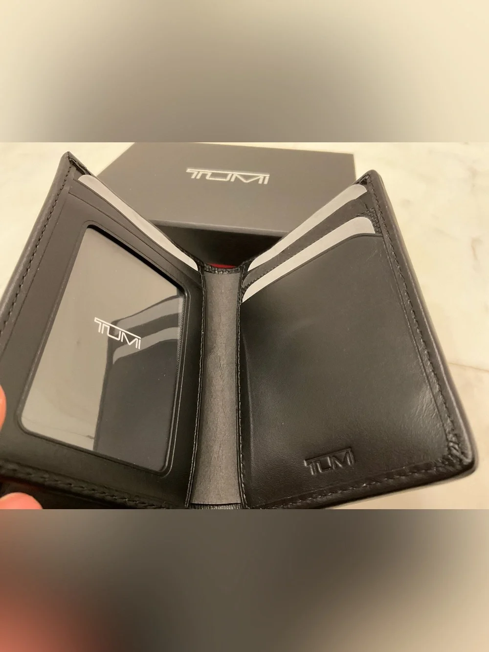 NEW Tumi ALPHA Ballistic Nylon Multi Window ID Card Case Wallet - GRAY ALLOY